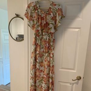 Long floral dress